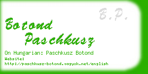 botond paschkusz business card